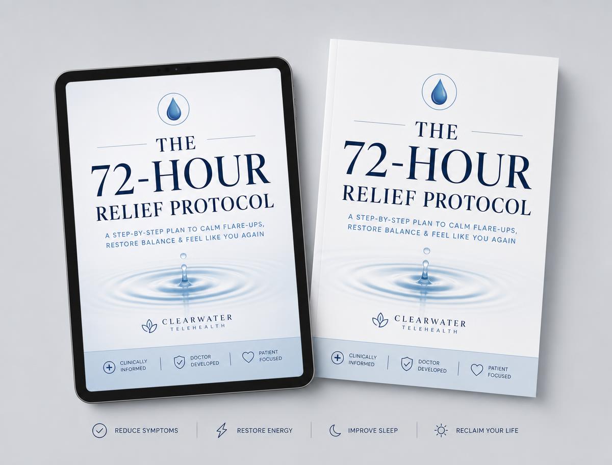 The 72-Hour Relief Protocol shown page by page in the online member reader